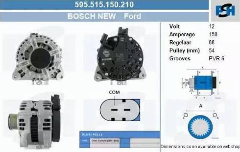 PSH 595.515.150.210 - Alternatore autozon.pro