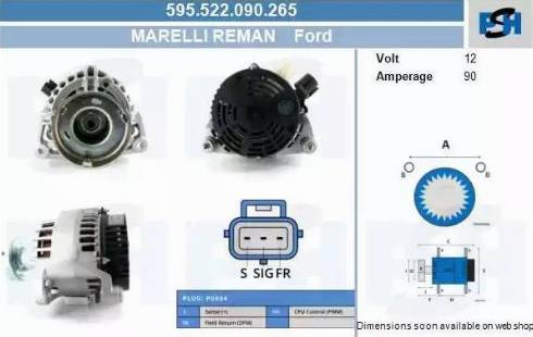 PSH 595.522.090.265 - Alternatore autozon.pro