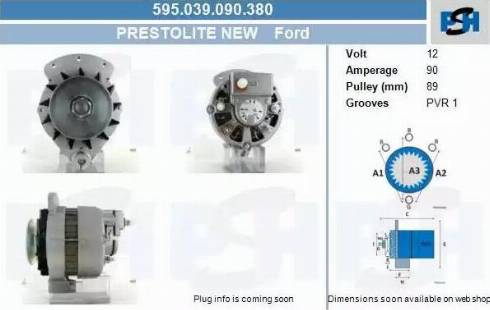 PSH 595.039.090.380 - Alternatore autozon.pro