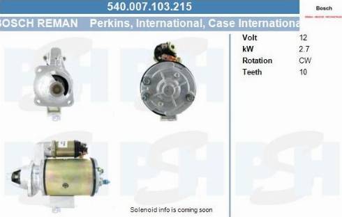 PSH 540.007.103.215 - Motorino d'avviamento autozon.pro