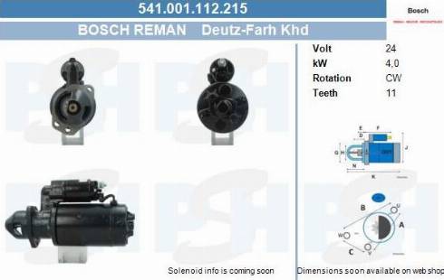 PSH 541.001.112.215 - Motorino d'avviamento autozon.pro