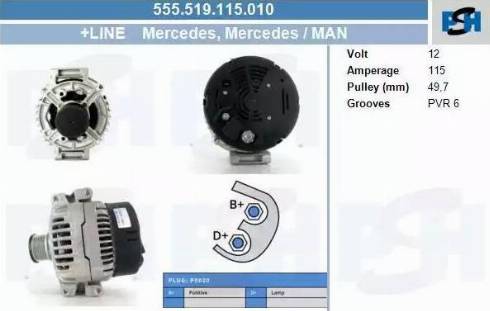 PSH 555.519.115.010 - Alternatore autozon.pro