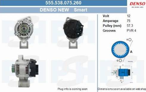 PSH 555.538.075.260 - Alternatore autozon.pro