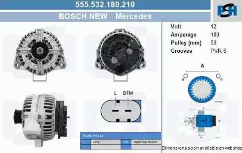 PSH 555.532.180.210 - Alternatore autozon.pro