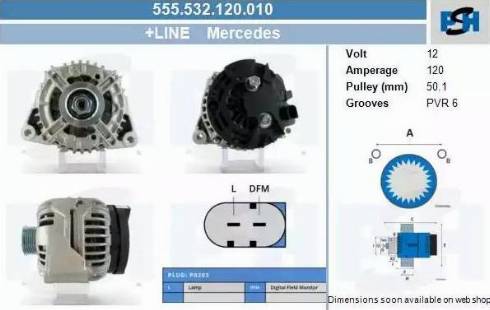 PSH 555.532.120.010 - Alternatore autozon.pro