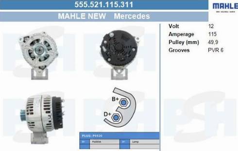 PSH 555.521.115.311 - Alternatore autozon.pro