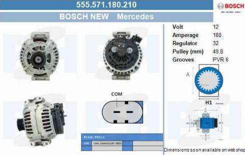 PSH 555.571.180.210 - Alternatore autozon.pro