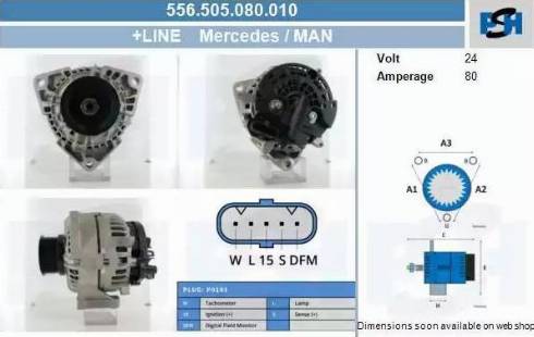 PSH 556.505.080.010 - Alternatore autozon.pro