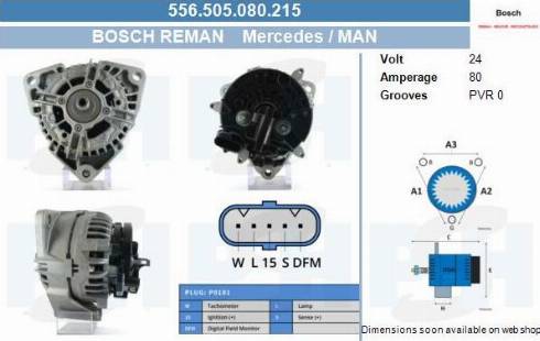 PSH 556.505.080.215 - Alternatore autozon.pro