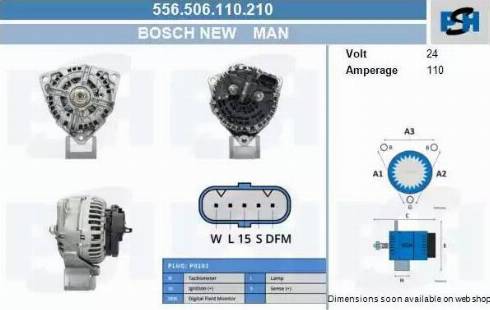 PSH 556.506.110.210 - Alternatore autozon.pro