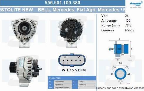 PSH 556.501.100.380 - Alternatore autozon.pro