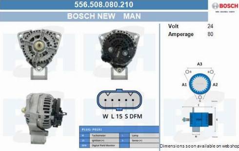 PSH 556.508.080.210 - Alternatore autozon.pro