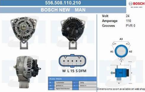 PSH 556.508.110.210 - Alternatore autozon.pro