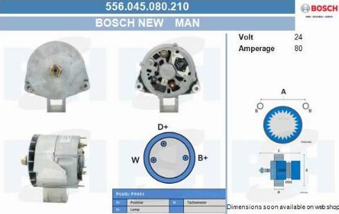 PSH 556.045.080.210 - Alternatore autozon.pro