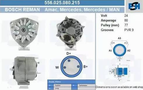 PSH 556.025.080.215 - Alternatore autozon.pro