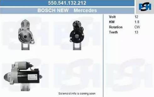 PSH 550.541.132.212 - Motorino d'avviamento autozon.pro