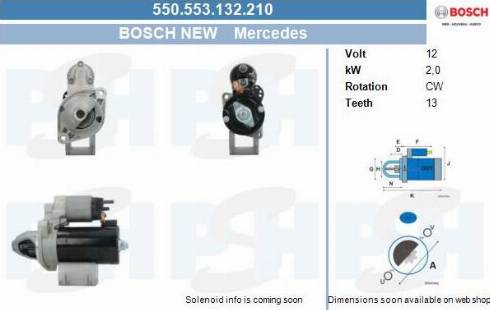 PSH 550.553.132.210 - Motorino d'avviamento autozon.pro