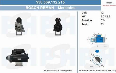 PSH 550.569.132.215 - Motorino d'avviamento autozon.pro