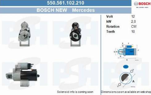 PSH 550.561.102.210 - Motorino d'avviamento autozon.pro