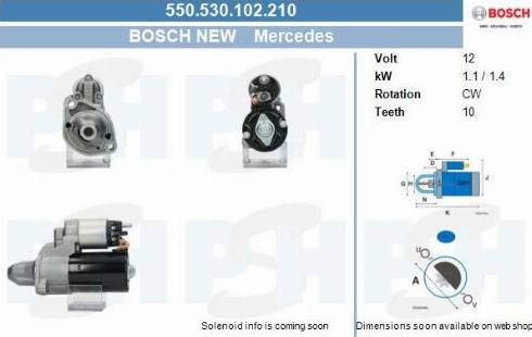 PSH 550.530.102.210 - Motorino d'avviamento autozon.pro