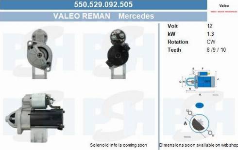 PSH 550.529.092.505 - Motorino d'avviamento autozon.pro