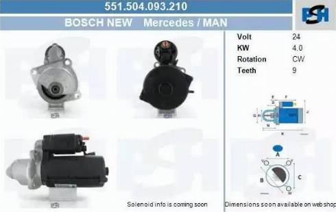 PSH 551.504.093.210 - Motorino d'avviamento autozon.pro