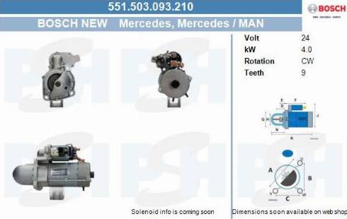 PSH 551.503.093.210 - Motorino d'avviamento autozon.pro