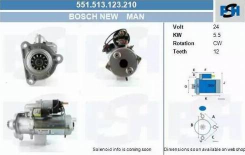 PSH 551.513.123.210 - Motorino d'avviamento autozon.pro