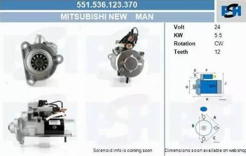 PSH 551.536.123.370 - Motorino d'avviamento autozon.pro