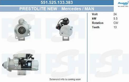 PSH 551.525.133.383 - Motorino d'avviamento autozon.pro