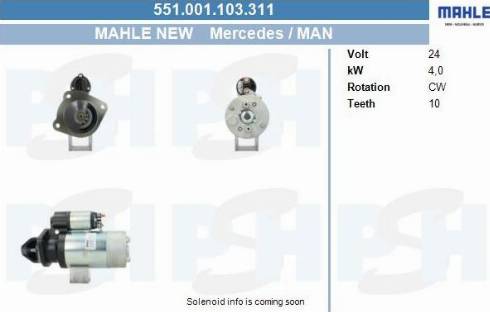 PSH 551.001.103.311 - Motorino d'avviamento autozon.pro