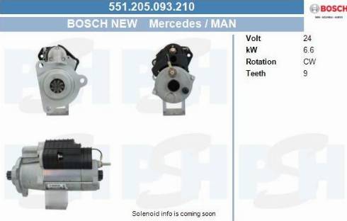 PSH 551.205.093.210 - Motorino d'avviamento autozon.pro