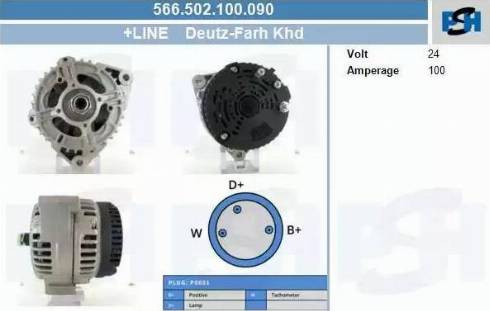 PSH 566.502.100.090 - Alternatore autozon.pro