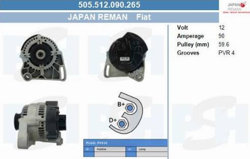 PSH 505.512.090.265 - Alternatore autozon.pro