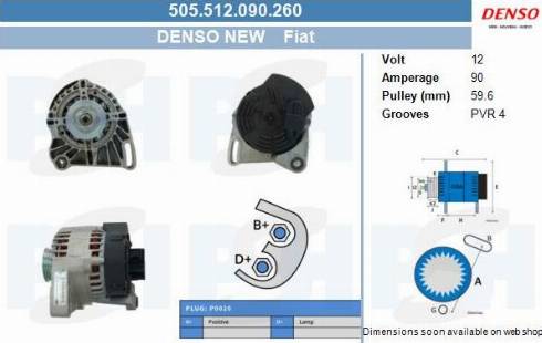 PSH 505.512.090.260 - Alternatore autozon.pro