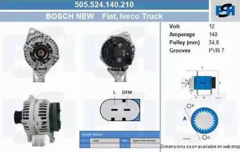 PSH 505.524.140.210 - Alternatore autozon.pro