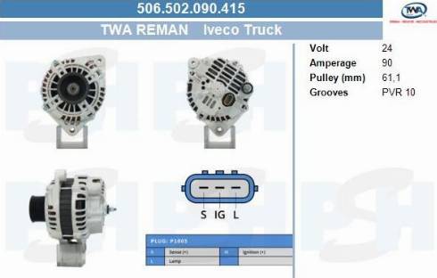 PSH 506.502.090.415 - Alternatore autozon.pro