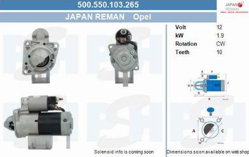 PSH 500.550.103.265 - Motorino d'avviamento autozon.pro