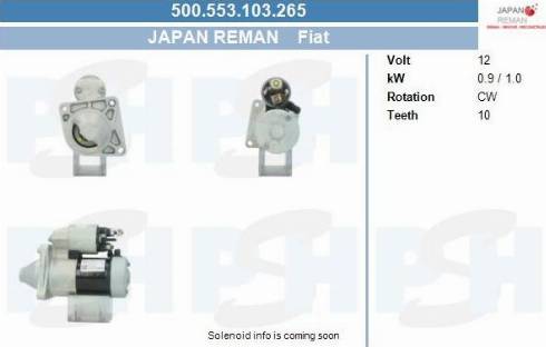 PSH 500.553.103.265 - Motorino d'avviamento autozon.pro