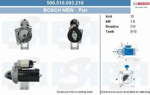 PSH 500.510.093.210 - Motorino d'avviamento autozon.pro