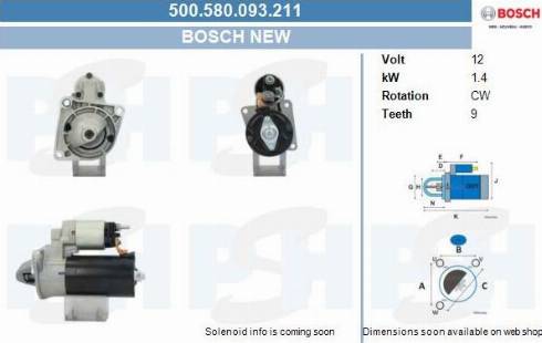 PSH 500.580.093.211 - Motorino d'avviamento autozon.pro