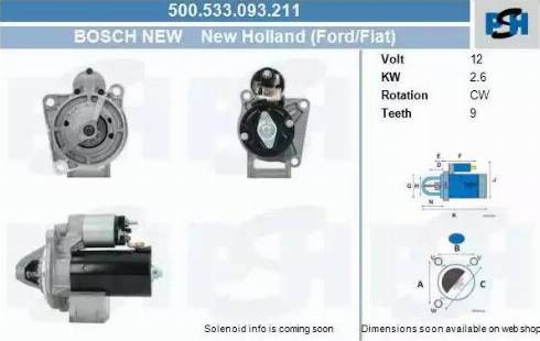 PSH 500.533.093.211 - Motorino d'avviamento autozon.pro