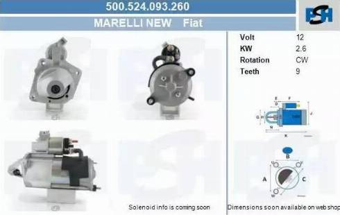 PSH 500.524.093.260 - Motorino d'avviamento autozon.pro