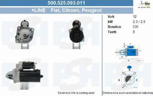 PSH 500.525.093.011 - Motorino d'avviamento autozon.pro