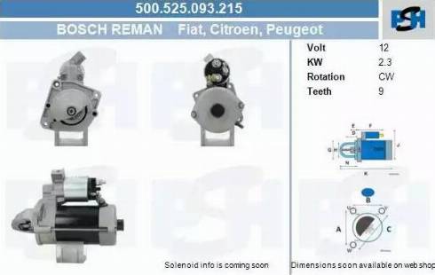 PSH 500.525.093.215 - Motorino d'avviamento autozon.pro