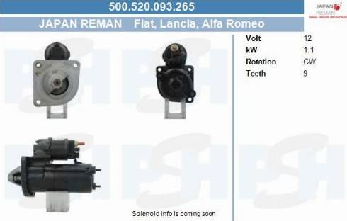 PSH 500.520.093.265 - Motorino d'avviamento autozon.pro