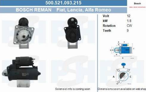 PSH 500.521.093.215 - Motorino d'avviamento autozon.pro