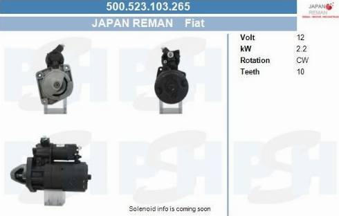 PSH 500.523.103.265 - Motorino d'avviamento autozon.pro