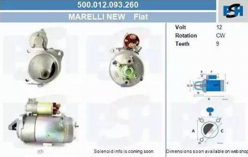 PSH 500.012.093.260 - Motorino d'avviamento autozon.pro