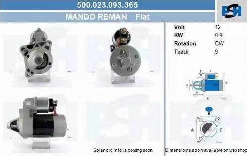 PSH 500.023.093.365 - Motorino d'avviamento autozon.pro